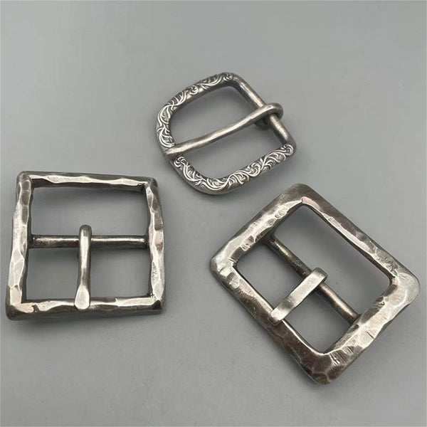 925 Sterling Silver Buckle,Premium Leather Belt Buckle,Leather Craft Belt Hardwares