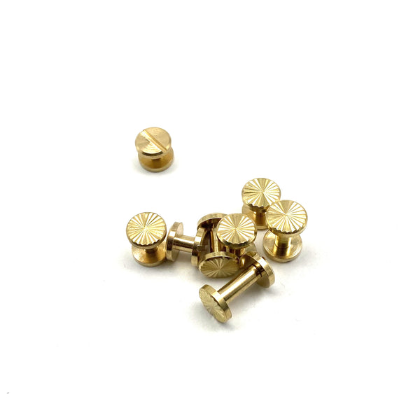 Leather Rivets Chicago Screws Brass Sun Flower Leather Craft Fastener Studs