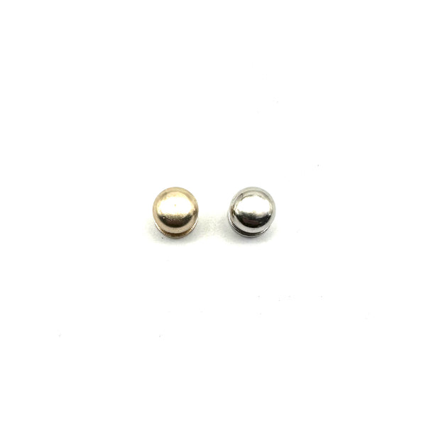 Leather Screw Button Post Silver Mushroom Studs Rivet 10mm