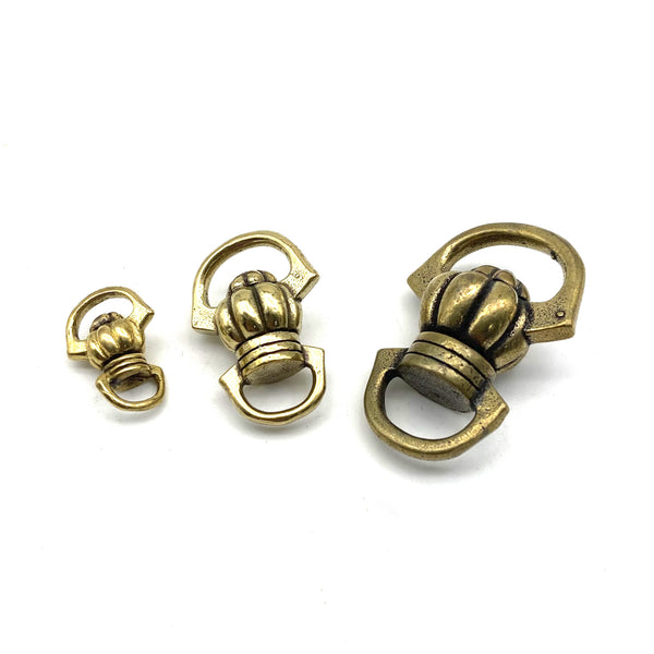 Brass Swivel Bomb Ring Hook Double Side Swivel Loop for Chain Connector