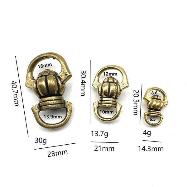 Brass Swivel Bomb Ring Hook Double Side Swivel Loop for Chain Connector