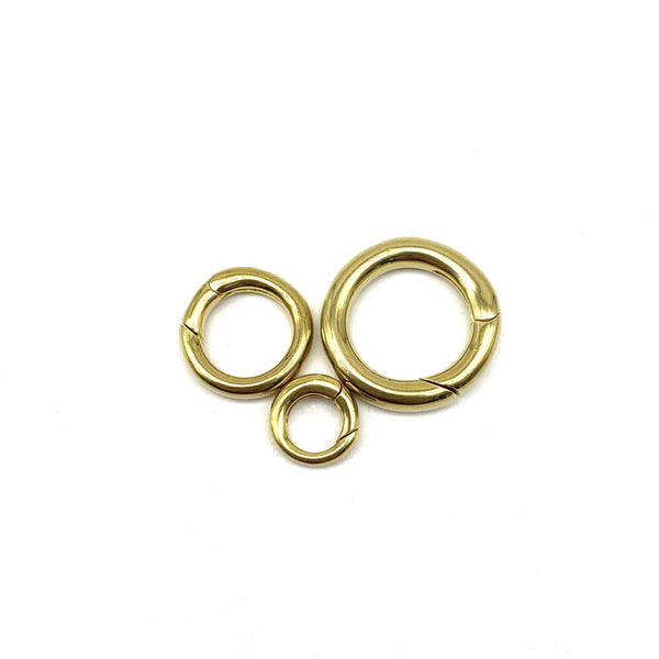Brass Key Split Rings Spring Ring Keyring Jump Rings Chain Connector Jewelry Finding