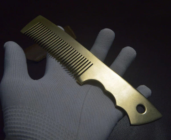 Handmade Brass Hair Comb,Hair Brush,Gift for Father&Mother,Birthday Gift
