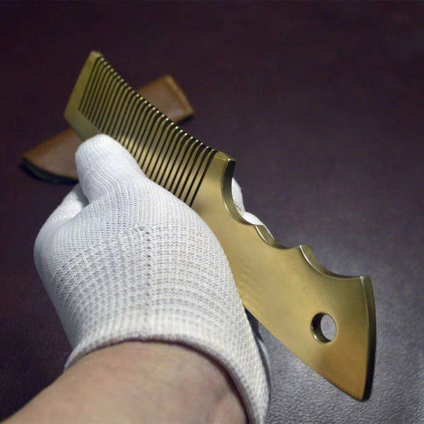 Handmade Brass Hair Comb,Hair Brush,Gift for Father&Mother,Birthday Gift