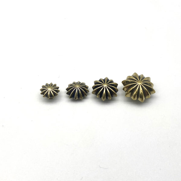Flower Conchos Screw Back Rivets Leather Craft Decoration Hardwares 15mm