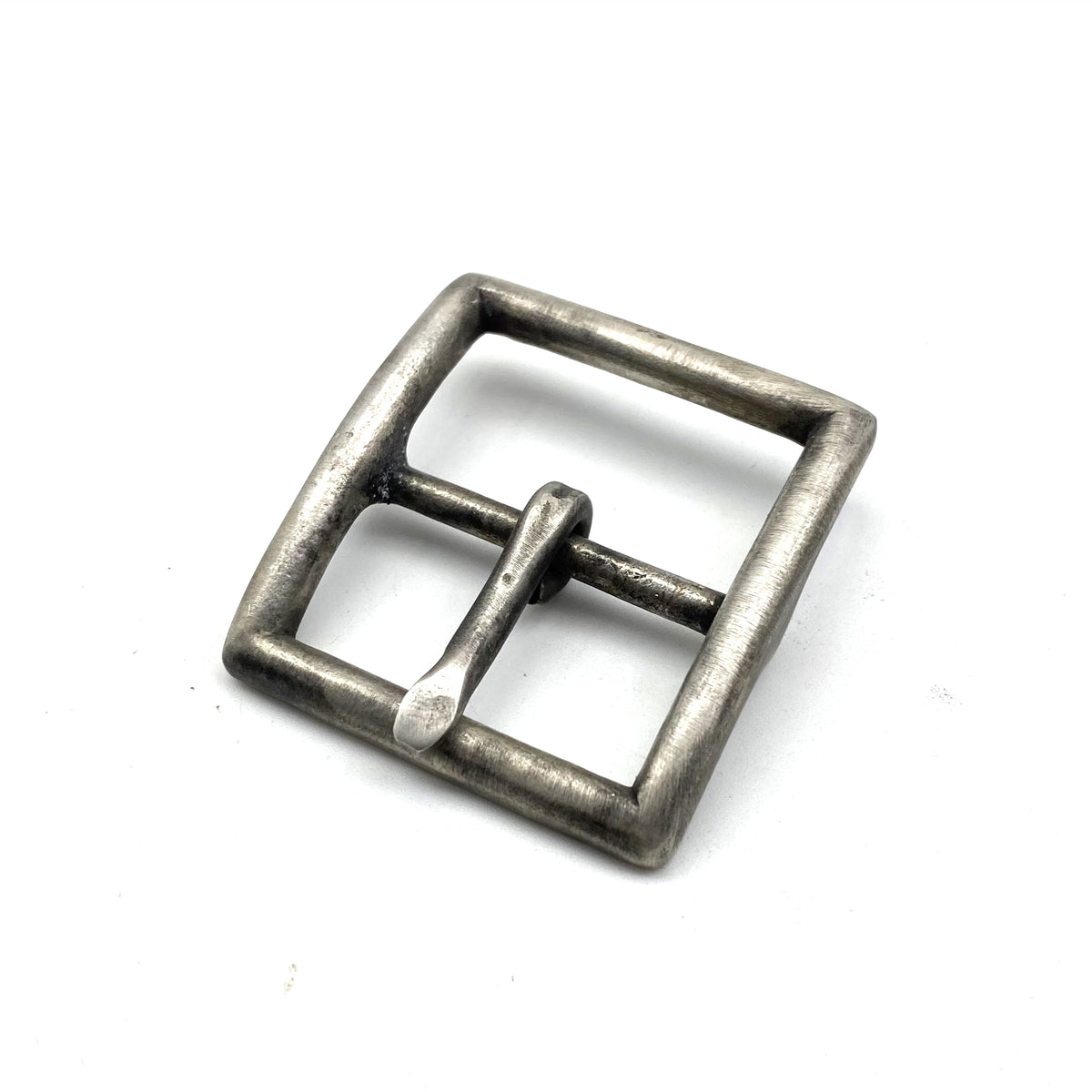 Antique Sterling Silver Pin Buckle Leather Craft Belt Luxury