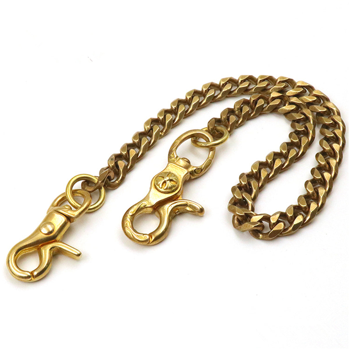 Brass Chain Wallet Brass Biker Wallet Chain,Leather Purse Chain