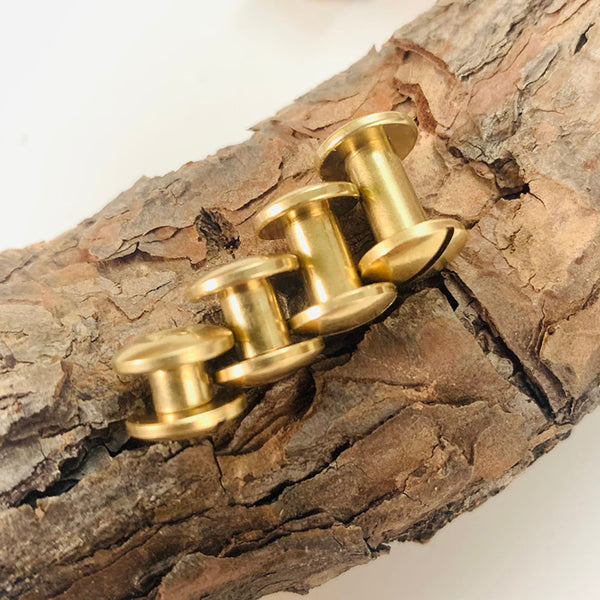 Brass Chicago Screw Rivets Leather Bag Screw Post 3.5/5.5/7.5/9.5mm