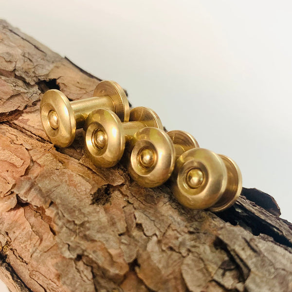 Brass Chicago Screw Rivets Leather Bag Screw Post 3.5/5.5/7.5/9.5mm