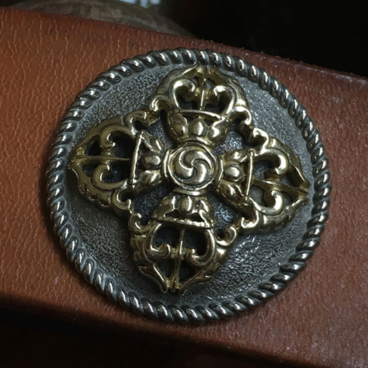Leathercraft Conchos for leather products and belts.