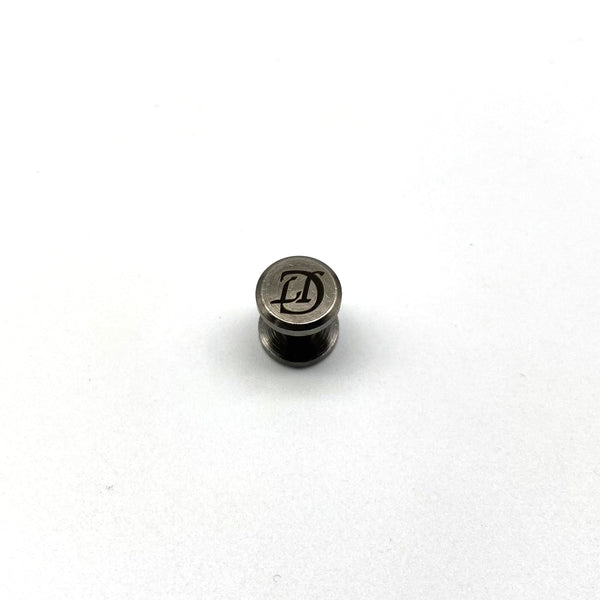 Personalized Gun Black Leather Screw Rivets Custom Logo&Text Leather Craft Chicago Screw