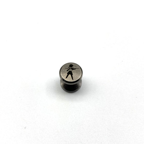 Personalized Gun Black Leather Screw Rivets Custom Logo&Text Leather Craft Chicago Screw