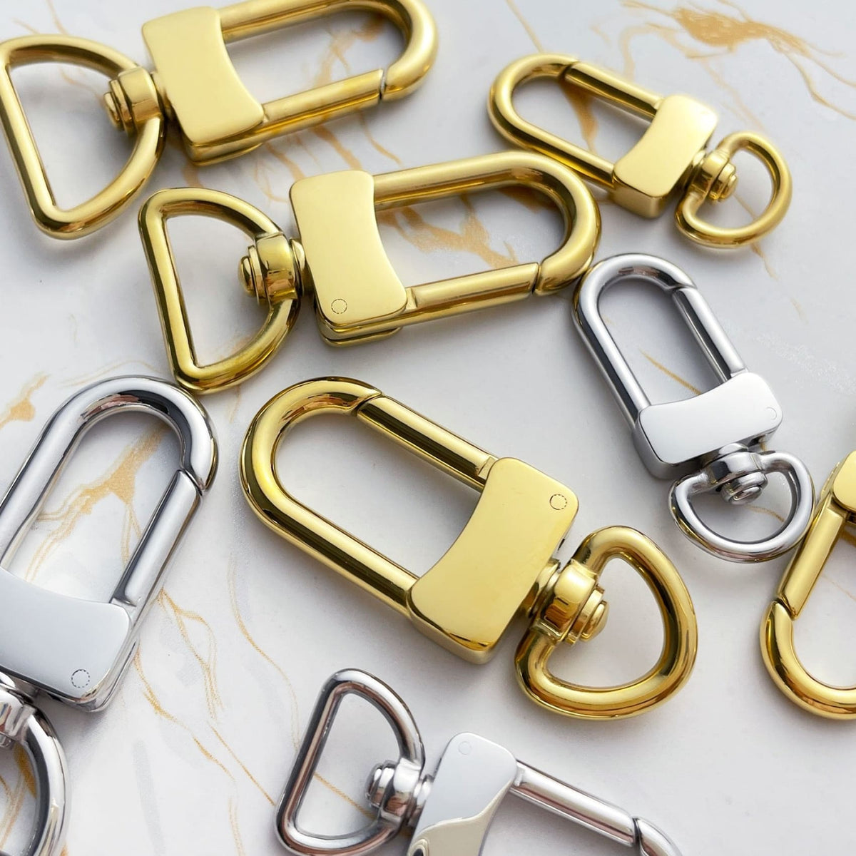 Luxury Handbag Chain Snap Clasp | Stainless Bag Buckle | Gold