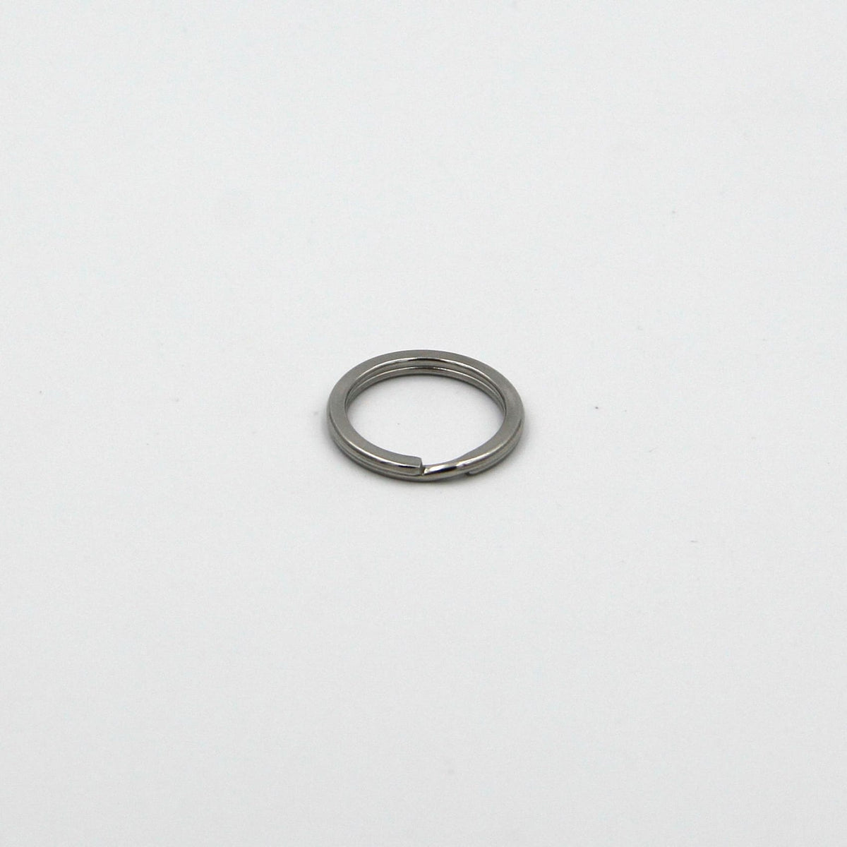 20mm Mini Split Rings Flat Keyrings Black Key Ring O Metal Fob For