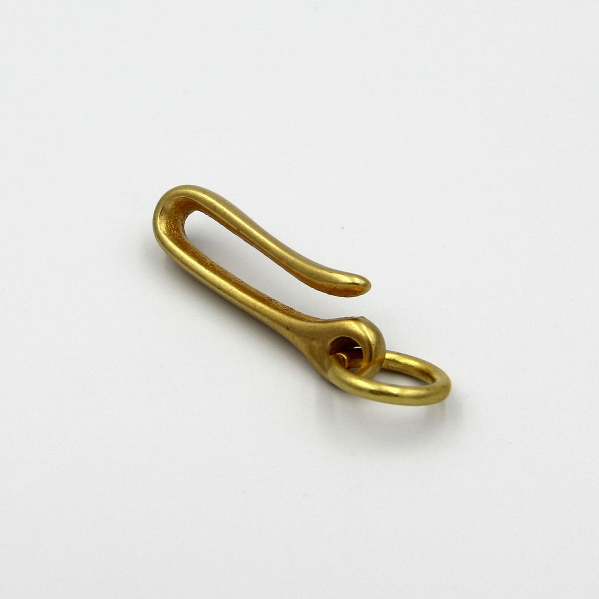 U Shape Brass Hook Keychain Clasps with Split Ring + Lobster/Messing
