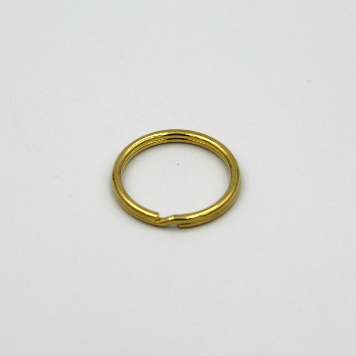 Metal Field Shop Preimium Solid Brass Split Key Ring Brass Connectors Flat Keyrings 10pcs