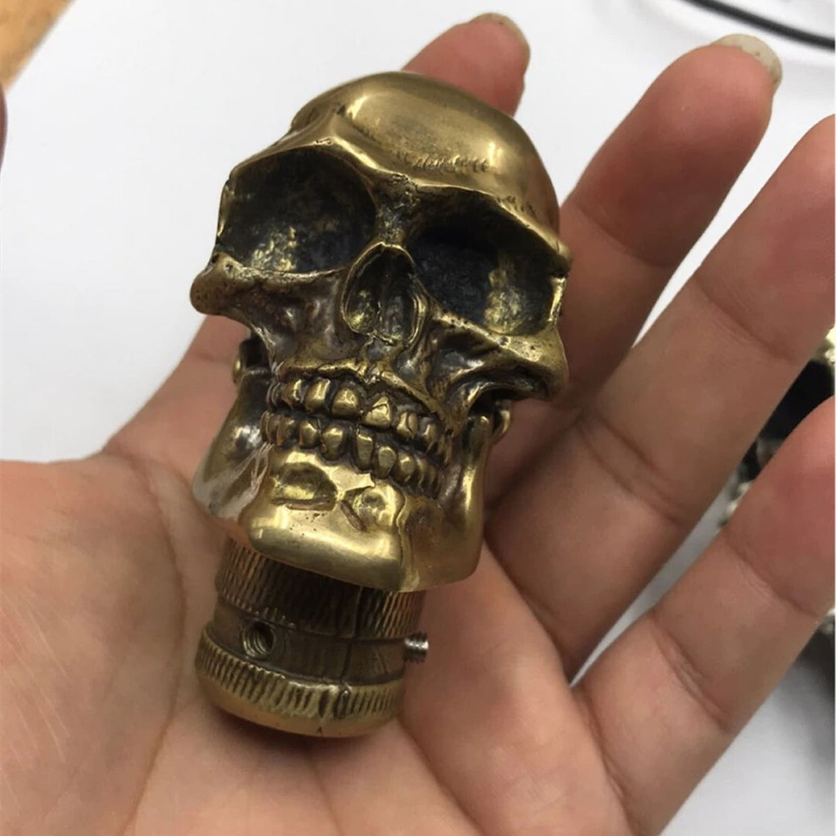 gear skull Car Skull Gear Handle Auto Gear Shift Knob,Gear Shifter Modifications – Metal Field Shop