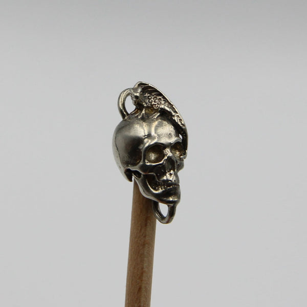 Copper Skull Bead Link Connector Skull Pendants Charm - Charms & Pendants