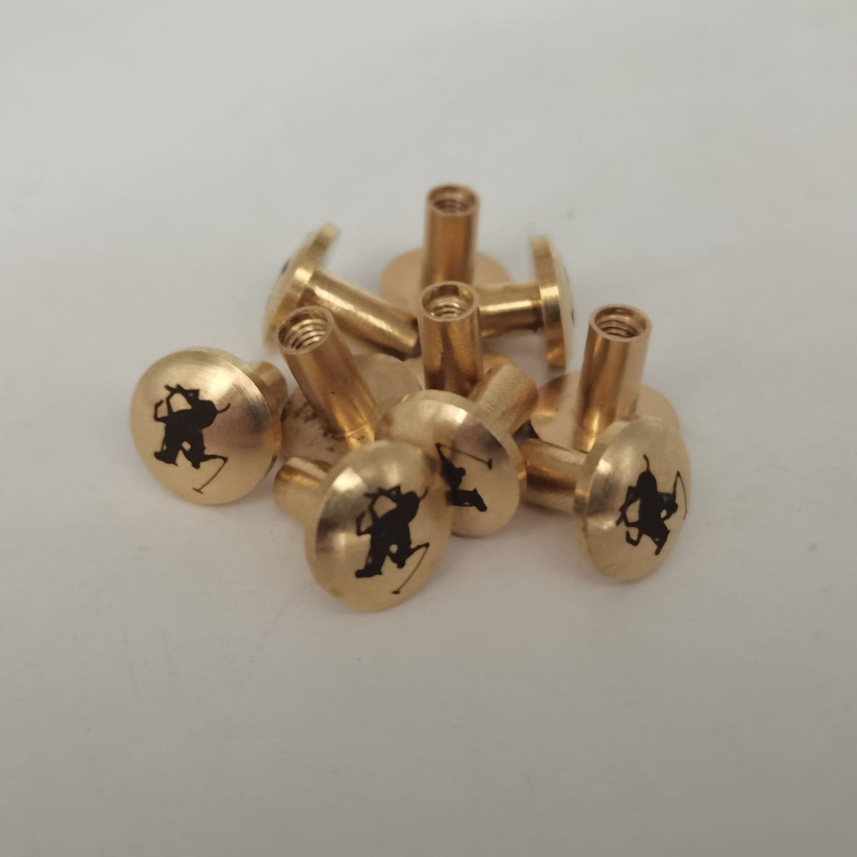 10 Sets 15mm 20mm Solid brass Chicago screws rivets for leather – DMleather