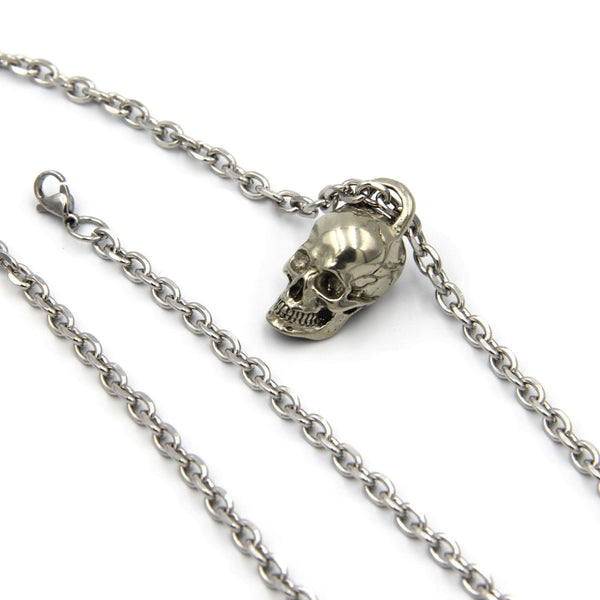Necklace Skull Pendant Mens Jewellery Neck Chain - Metal Field