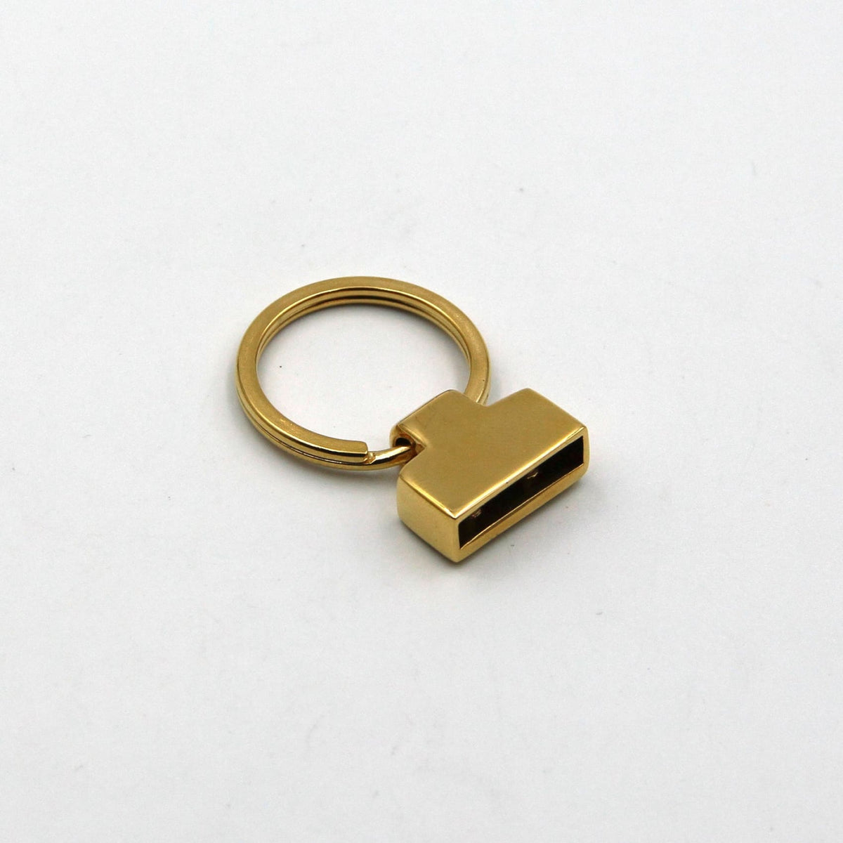 Metal Field Shop Premium Gold Leather Keychain Cover Leather Brass Key Holder Head 10pcs