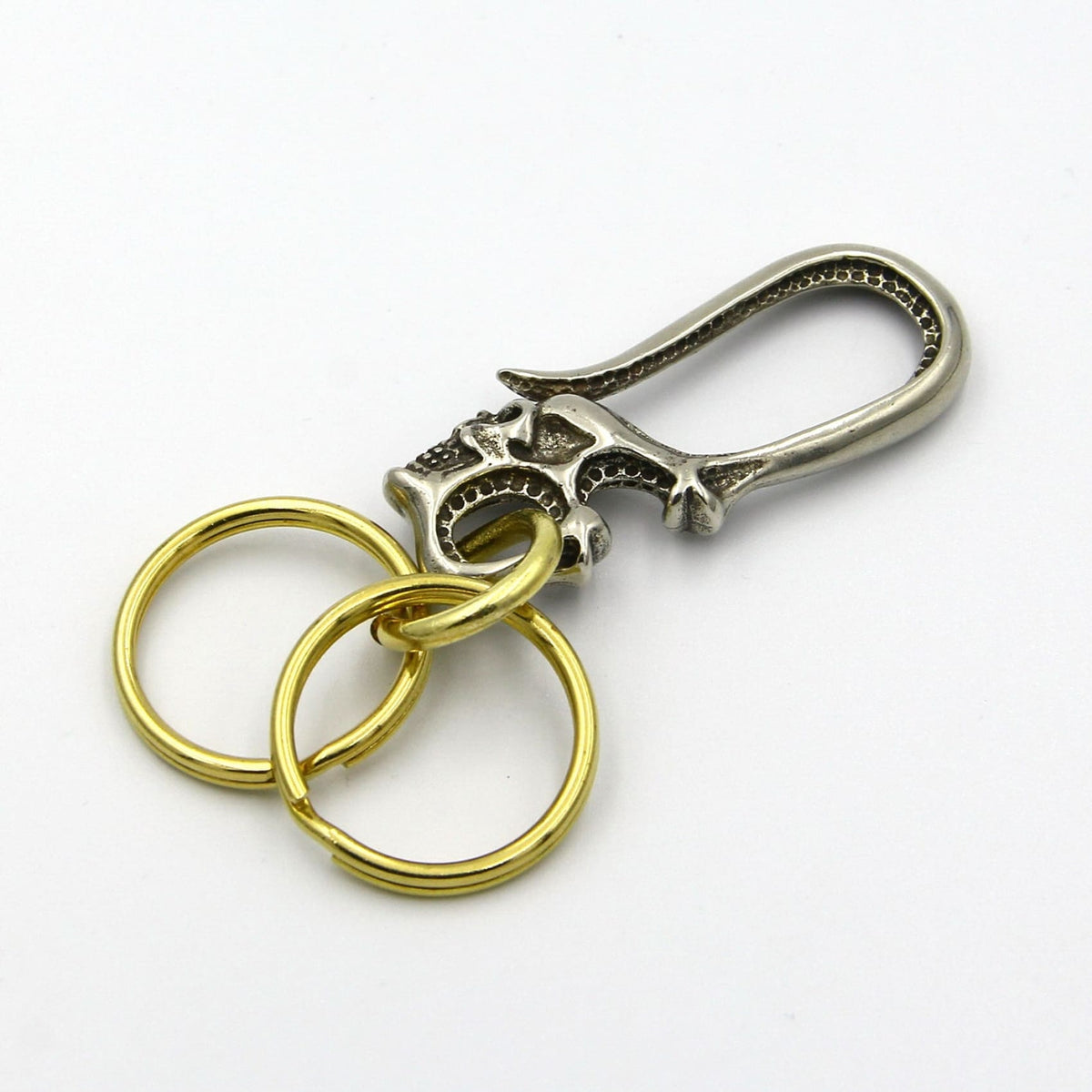 Hemoton Retro Large Circular Shaped Metal Keychain Key Holder Key