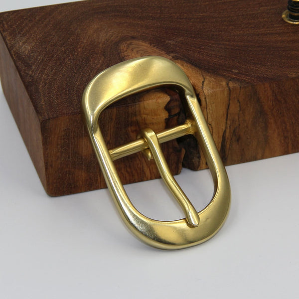 Solid Brass Long Pin Buckle 40mm - Metal Field Shop