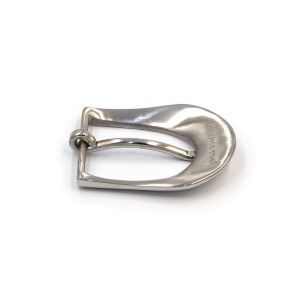 Stainless Steel Shiny Silver Belt Buckle 40mm - Metal Field Shop
