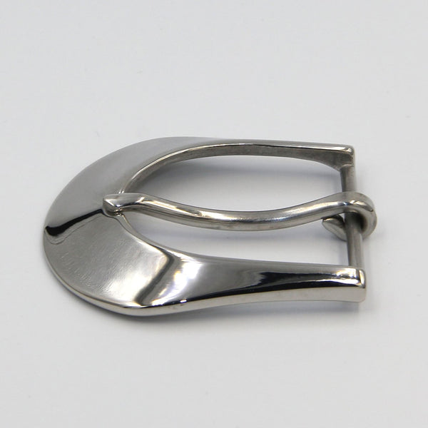 Stainless Steel Shiny Silver Belt Buckle 40mm - Belt Buckles Stainless