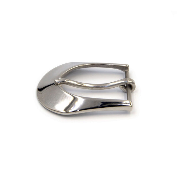 Stainless Steel Shiny Silver Belt Buckle 40mm - Metal Field Shop