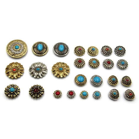 Conchos Turquoise Red Stone