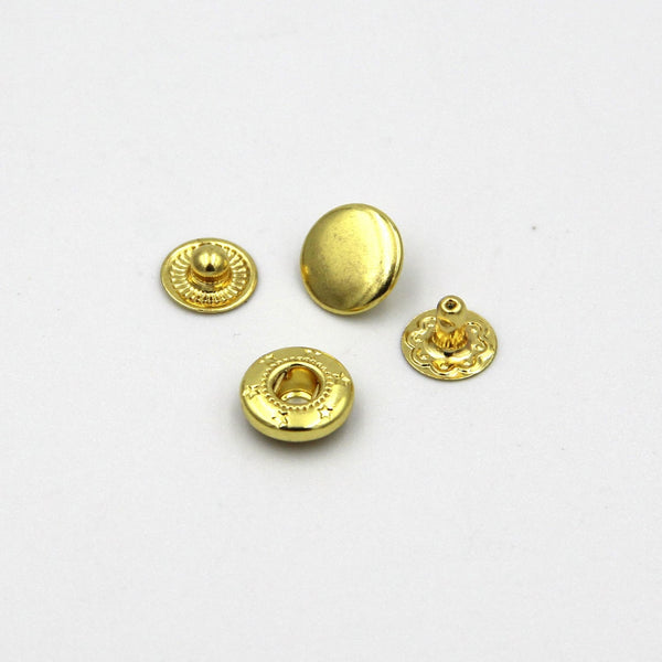 10mm Brass Snap Button Leather Craft Fastener Closure - Buttons & Snaps