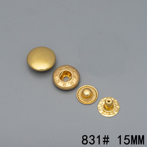 15mm Brass Snap Button Leather Craft Fastener Closure - Buttons & Snaps
