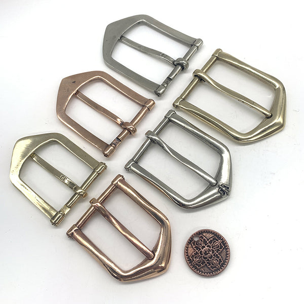 Exquisite Copper Pin Buckle For Leather Craft | Red/Gold/Silver Color 31/35/39mm