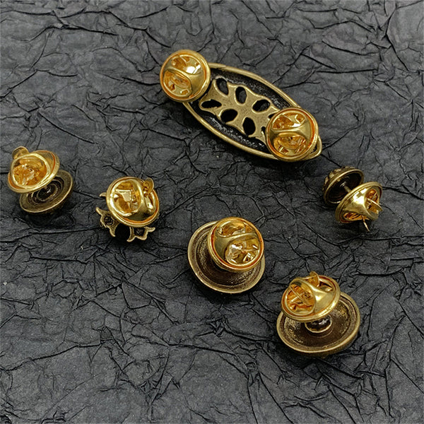 Brass Concho Pin Flower Heart Concho Pin Concho Sets Jeans Button Pin