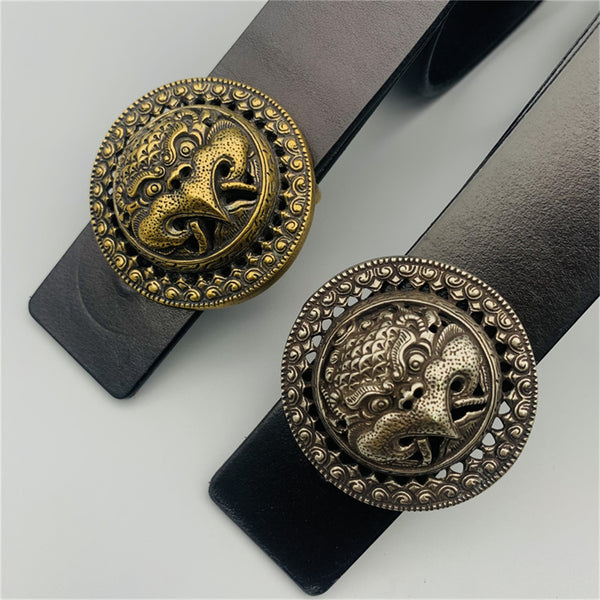 Roc Bird Copper Dressing Buckle Animal Design Buckle