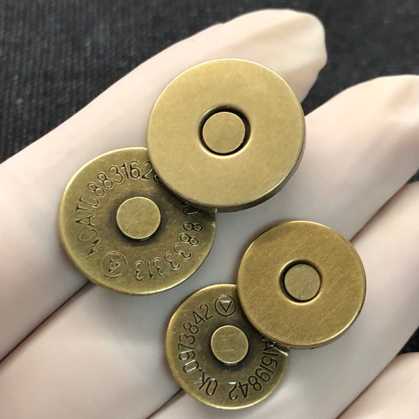 10 sets Double Caps Magnetic Snaps Clasps for Bag Purse Leather Closures 14mm,18mm Craft Supplies DIY