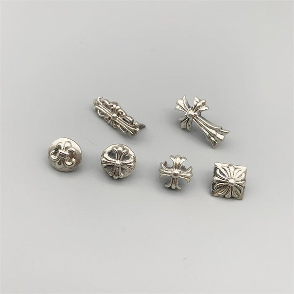 925 Sterling Silver Studs Leather Pin Studs Concho Leather Crafting Hardwares