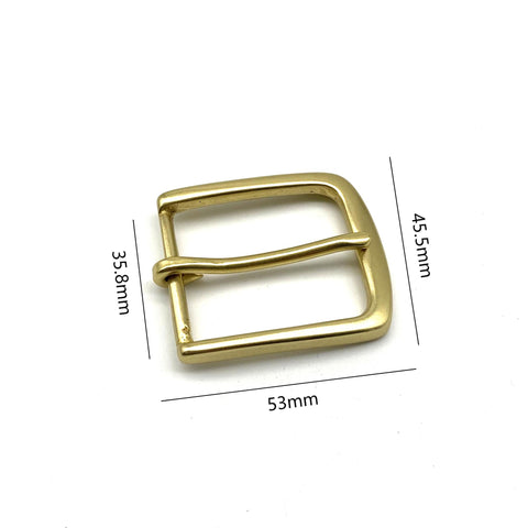 35mm Brass Buckle Western Leather Belt Buckle Men Women Belts Fastener