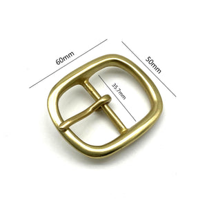 35mm Brass Centre Bar Buckles Women Men Leather Belt Buckle<br>