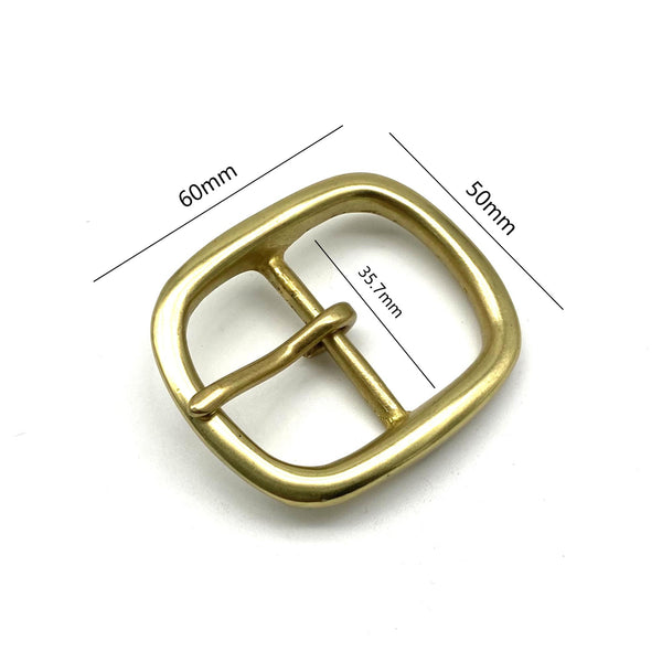 35mm Brass Centre Bar Buckles Women Men Leather Belt Buckle<br>