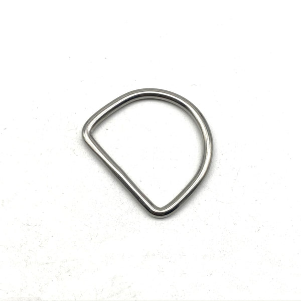 3mm Wire Stainless D Ring Seamless D Loop 15-20-25-30mm - BELT LOOP