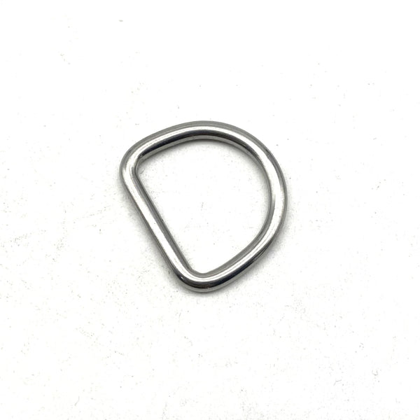 3mm Wire Stainless D Ring Seamless D Loop 15-20-25-30mm - BELT LOOP