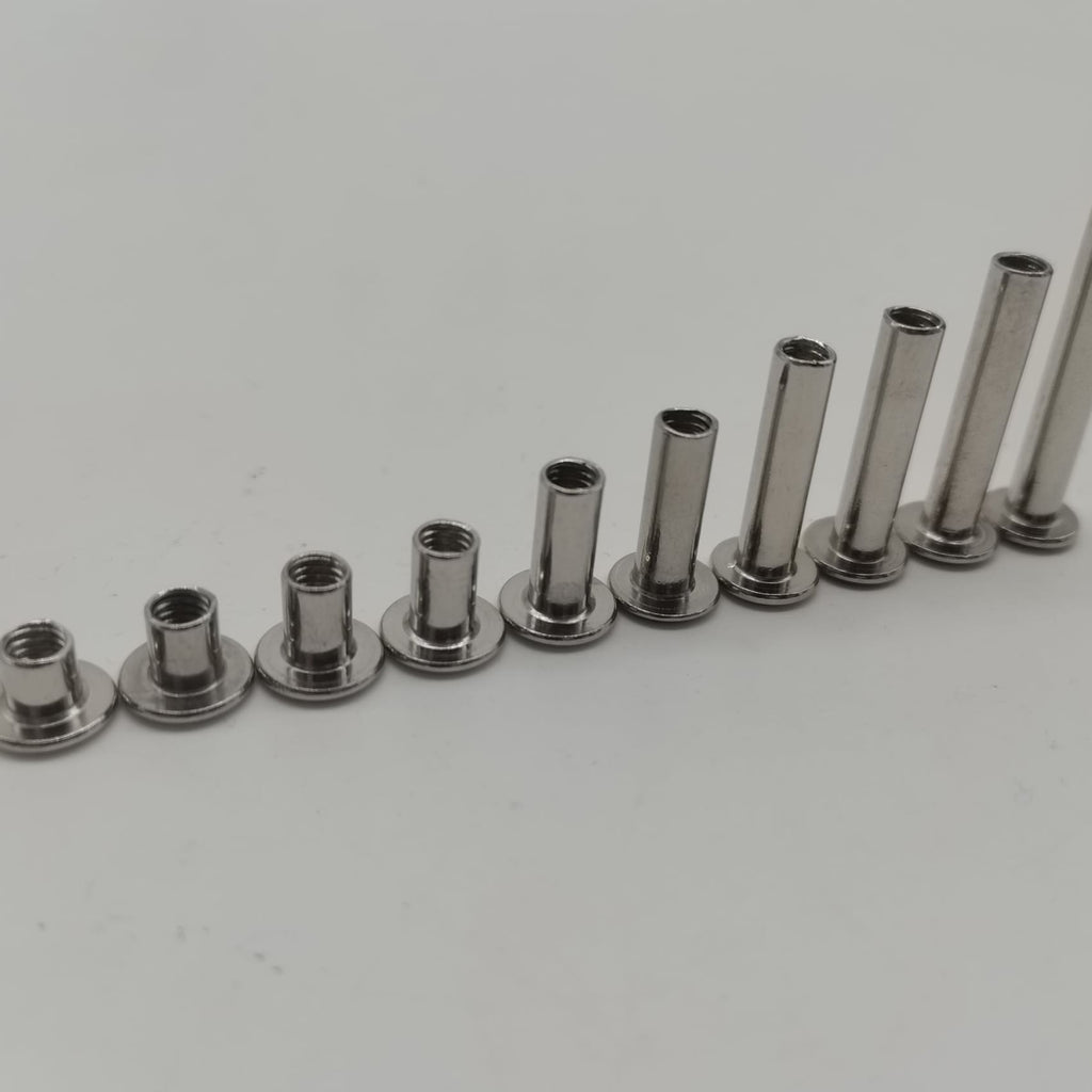 4-100mm Stainless Steel Leather Bag Belts Chicago Screws Binding Screw ...