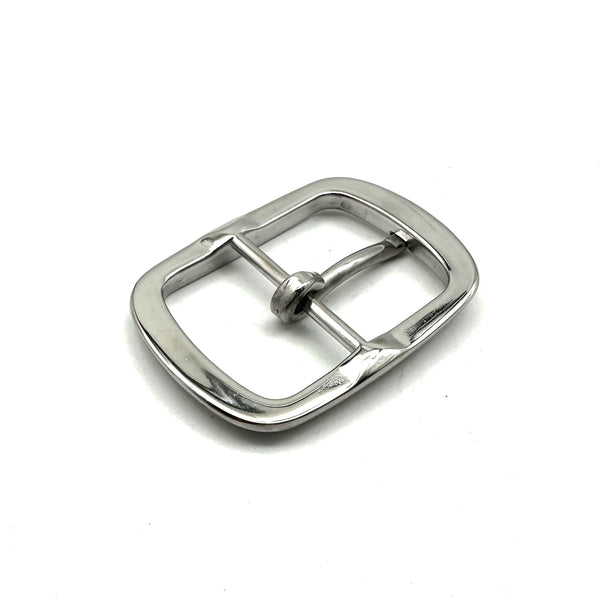 Stainless Steel Shiny Belt Buckle Leather Belt Fasten Hardwares 40mm
