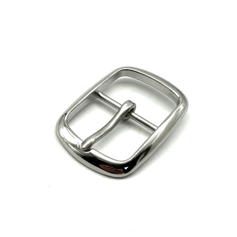 Stainless Steel Shiny Belt Buckle Leather Belt Fasten Hardwares 40mm