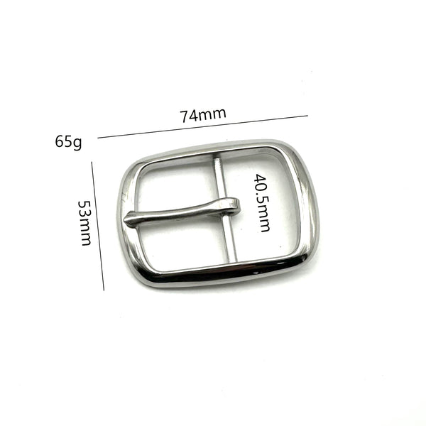Stainless Steel Shiny Belt Buckle Leather Belt Fasten Hardwares 40mm