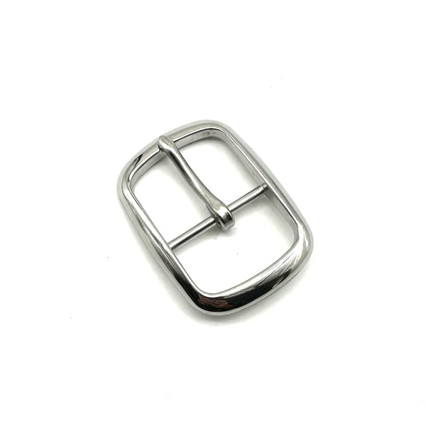 Stainless Steel Shiny Belt Buckle Leather Belt Fasten Hardwares 40mm