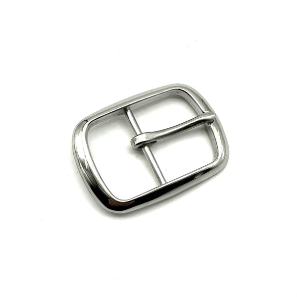 Stainless Steel Shiny Belt Buckle Leather Belt Fasten Hardwares 40mm