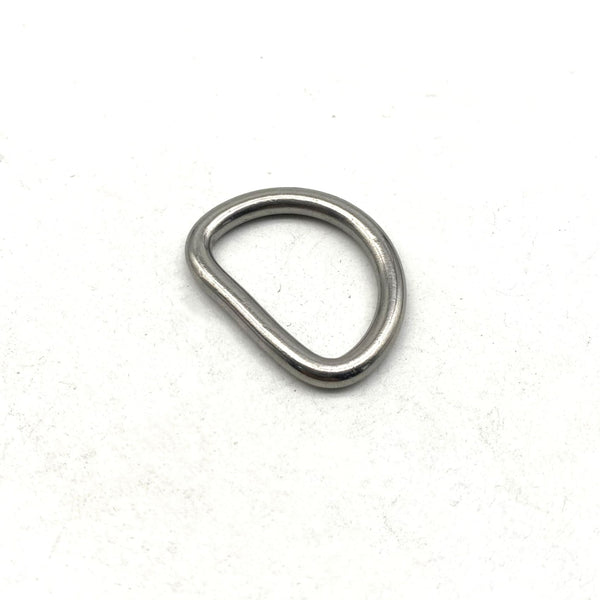 4mm Wire Stainless D Ring Seamless D Loop 15-20-25-30mm - BELT LOOP